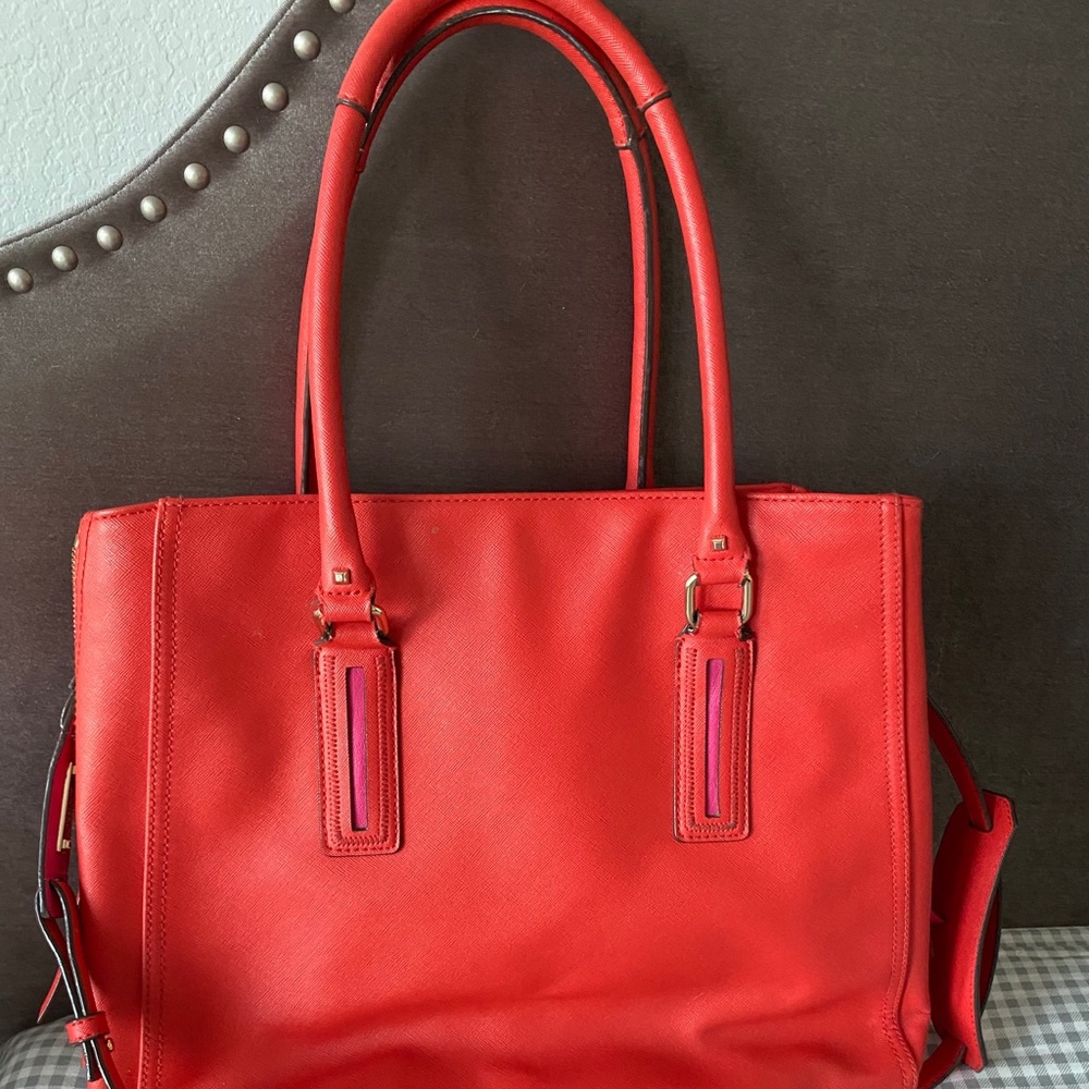 Stella & Dot Red/ hot pink bag